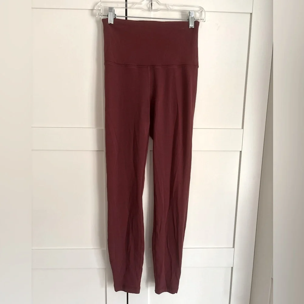 Lululemon Red High-Waisted Leggings Size 4 Super Soft
